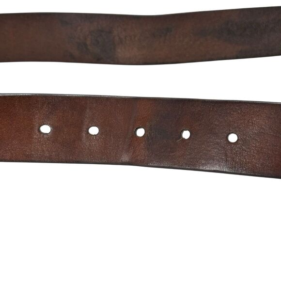Vintage Tommy Hilfiger Men’s Leather Belt USA Made Sz 36 Walnut Brown - Picture 11 of 11